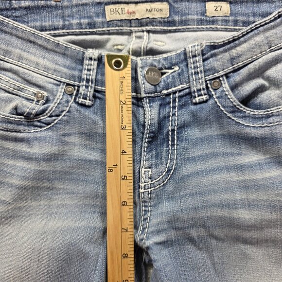 BKE Jeans Womens 27 Payton Straight Leg Stretch Distressed Denim Casual Pants - Picture 11 of 12